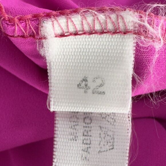 ROBERTO CAVALLI Freedom Mock Neck Tank  Active‎ Top Sleeveless Size 42 Magenta - Picture 11 of 11